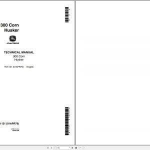 John Deere Husker Corn 300 Technical Manual TM1121