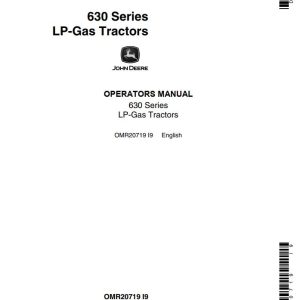 John Deere LP-Gas Tractors 630 Series Operators Manual
