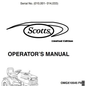 John Deere Lawn Tractor S2546 Operator's Manual