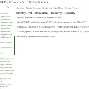 John Deere Motor Graders 770G, 770GP, 772G and 772GP Operator Manual OMT342548