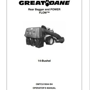 John Deere Rear BaggePower Flow 14 Bushel Operator's Manual OMTCU19544 B4