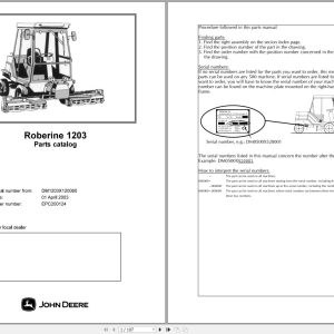 John Deere Rigid Corn Head C18R Parts Catalog PC13728 04.2020