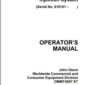 John Deere Root Zone Injection System RZI 700 Operator's Manual OMMT4057 E7