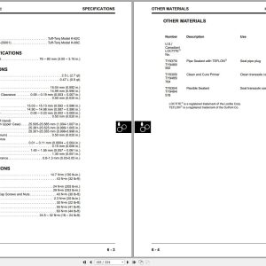 John Deere Sabre Yard & Garden Tractors 1948GV 2148HV 2354HV 2554HV Technical Manual TM1841 03.2000