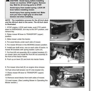 John Deere Sabre Yard Tractors 1842GV 1842HV 1848GV 1848HV SN 020001 Operator's Manual OMM138147 J8