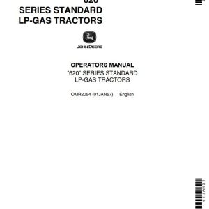 John Deere Standard LP-Gas Tractors 620 Series Operators Manual