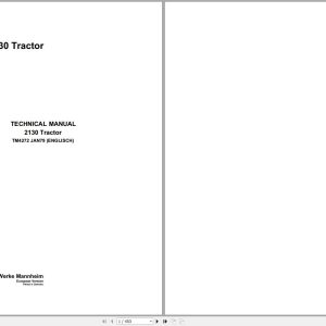 John Deere Tractor 2130 Technical Manual TM4272