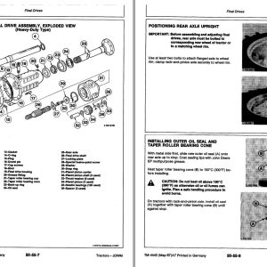 John Deere Tractor 2250 to 2850 Technical Manual TM4440