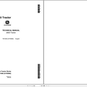 John Deere Tractor 2630 Technical Manual TM1085
