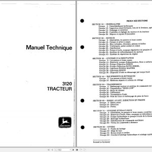 John Deere Tractor 3120 Technical Manual TM4206 ES