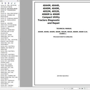 John Deere Tractor 4044M to 4066R Technical Manual TM131019