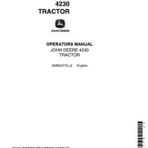 John Deere Tractor 4230 Operators Manual