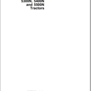 John Deere Tractor 5300N 5400N 5500N Operator's Manual OMER360019 H7