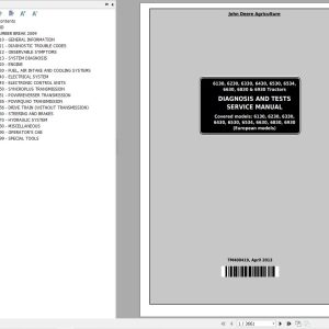 John Deere Tractor 6130 to 6930 Diagnostic Test Service Manual TM400419