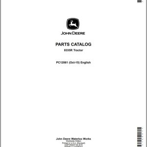John Deere Tractor 8335R Parts Catalog