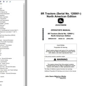 John Deere Tractor 8R Operator's Manual