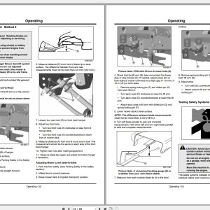 John Deere Tractor X740 X748 X749 SN 070001 Operator's Manual OMM164415 F1 2011