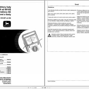 John Deere Tractors 6010 to 6910S & SE Models Technical Manual TM4570 09.2000 NL