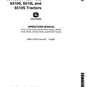 John Deere Tractors 6110 to 6510S Operators Manual