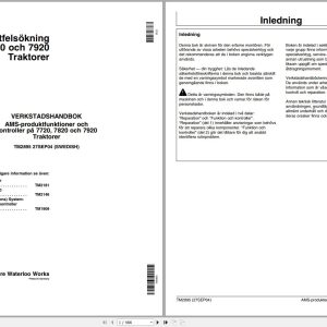 John Deere Tractors 7720 7820 7920 Technical Manual TM2895 09.2004 SV