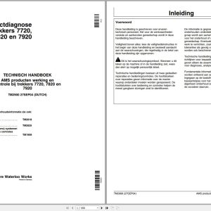 John Deere Tractors 7720 7820 7920 Technical Manual TM2900 09.2004 NL