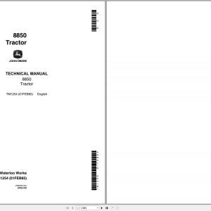 John Deere Tractors 8850 Technical Manual TM1254