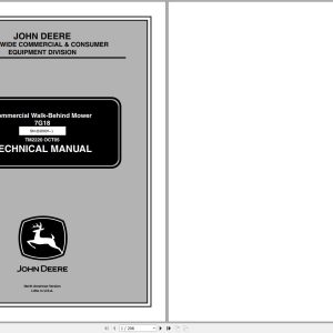 John Deere Walk-Behind Mower 7G18 Technical Manual TM2220