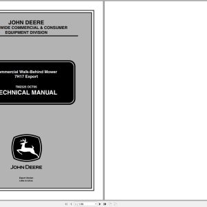 John Deere Walk-Behind Mower 7H17 Technical Manual TM2325