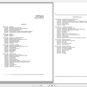John Deere 2140 Tractor Technical Manual