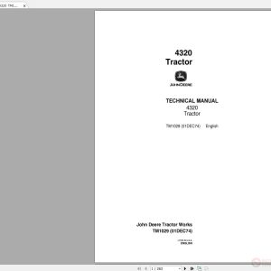John Deere 4320 TM1029 Tractor Technical Manual