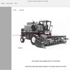 John Deere 4420 Parts Catalog
