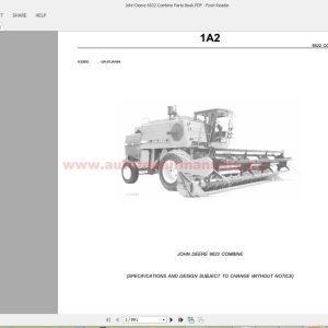 John Deere 6622 Parts book