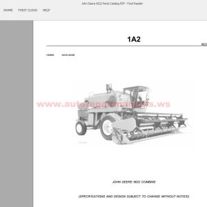 John Deere 6622 Parts Catalog