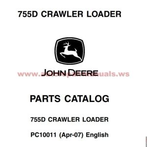 John Deere 755D Crawler Dozer Parts Catalog