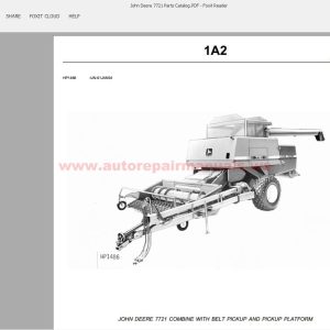 John Deere 7721 Parts Catalog