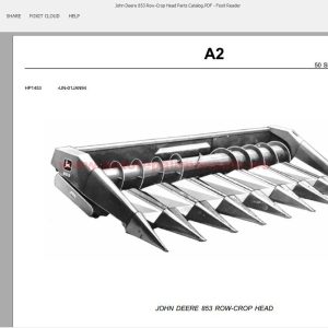 John Deere 853 Row-Crop Head Parts Catalog