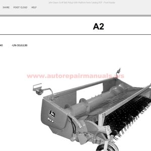 John Deere 914P Belt Pickup With Platform Parts Catalog