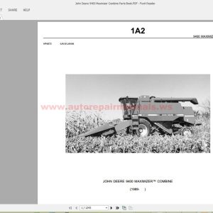 John Deere 9400 Parts book