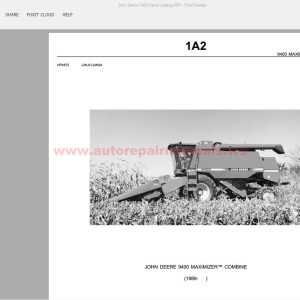 John Deere 9400 Parts Catalog