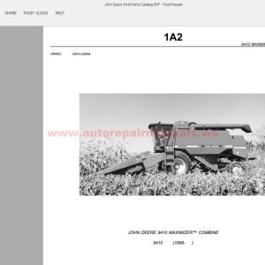 John Deere 9410 Parts Catalog