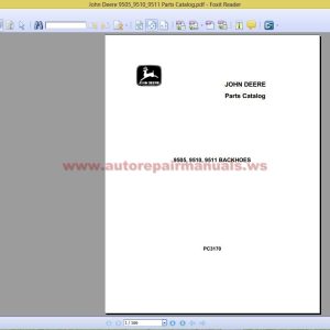 John Deere 9505_9510_9511 Parts Catalog