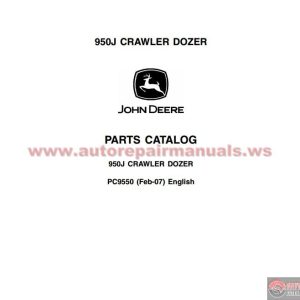 John Deere 950J Crawler Dozer Parts Catalog