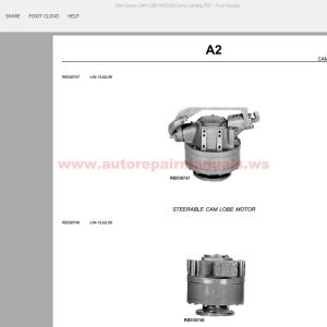 John Deere CAM LOBE MOTORS Parts Catalog
