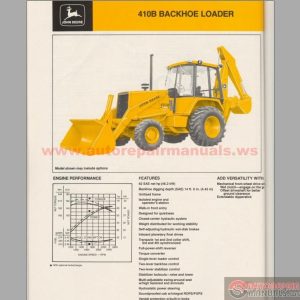 John Deere CE JD 410B Parts Book