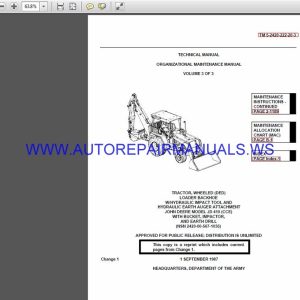 John Deere TM 5-2420-222-20-34 Technical Manual