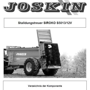 Joskin Deere Siroko_S5013 Parts Manual