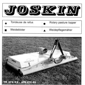 Joskin Deere TR275_ATR275 LP.03.09-98 Parts Manual
