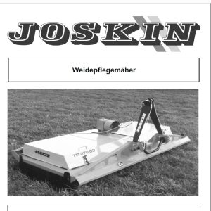 Joskin Deere TR275 LP-275.C3 R.275.C3 Parts Manual