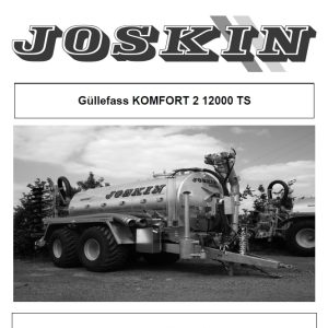 Joskin Komfort2_12000TS Parts Manual