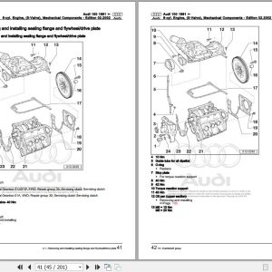 1983 - 1991 Audi 100 44 443 444 445 446 Workshop Manual